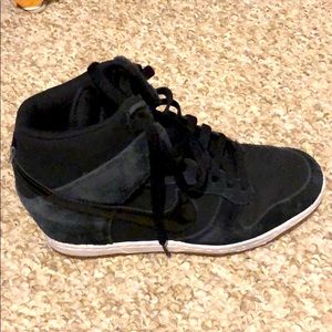 Nike high top wedge sneakers